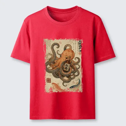 Tokyo-Tiger Osaka Sake & Octopus Classic T-Shirt