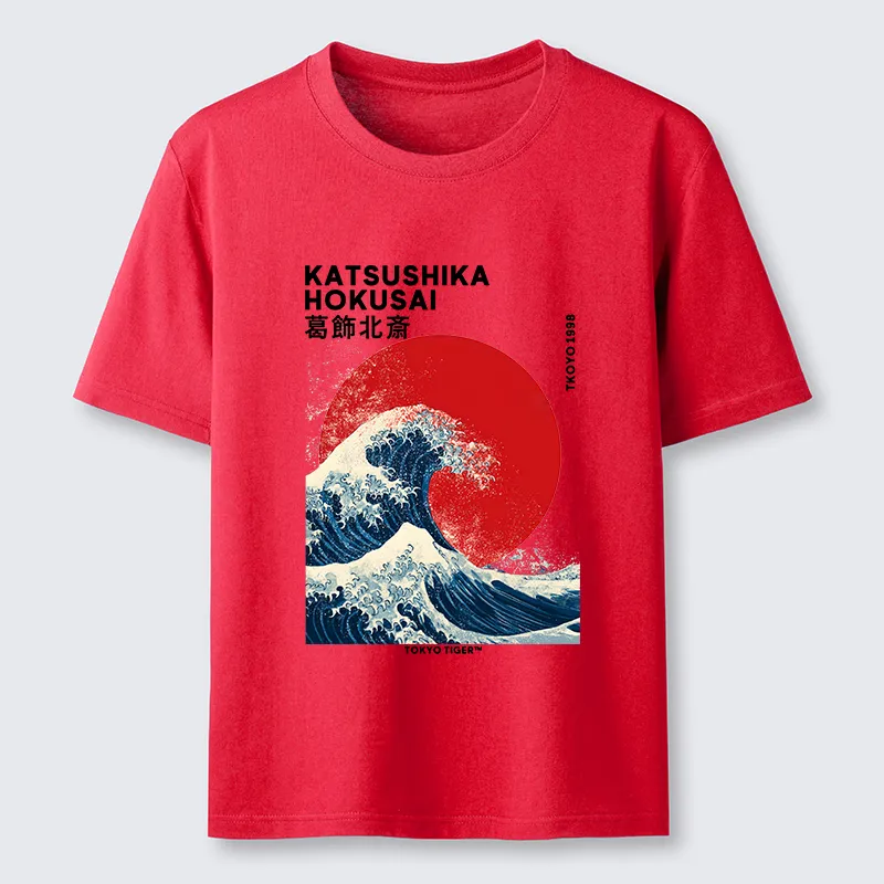 Tokyo-Tiger The Great Wave And Sun Classic T-Shirt