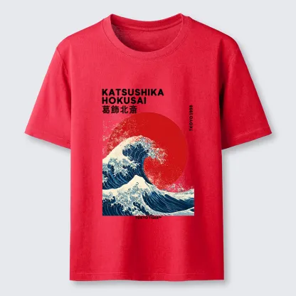 Tokyo-Tiger The Great Wave And Sun Classic T-Shirt