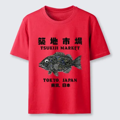 Tokyo-Tiger Tokyo Tsukiji Market Classic T-Shirt