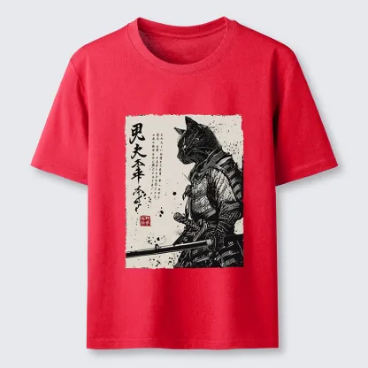 Tokyo-Tiger Japanese Samurai Cat Funny Classic T-Shirt