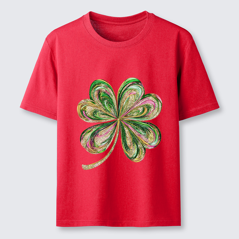 Tokyo-Tiger Lucky Four-Leaf Clover Classic T-Shirt