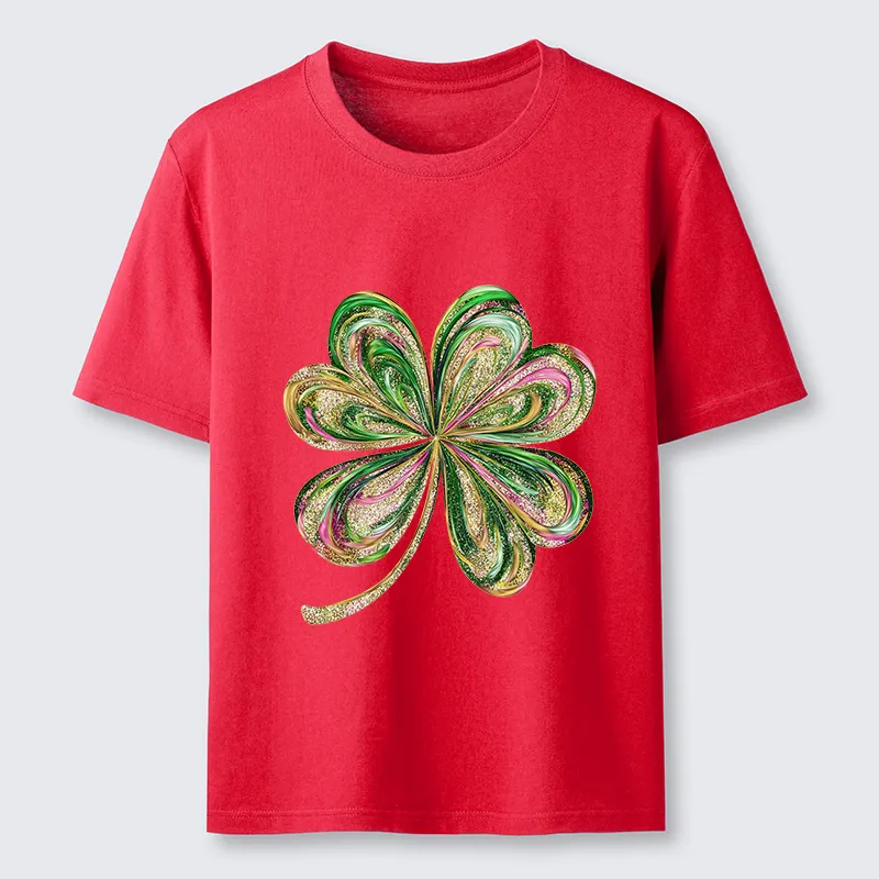 Tokyo-Tiger Lucky Four-Leaf Clover Classic T-Shirt