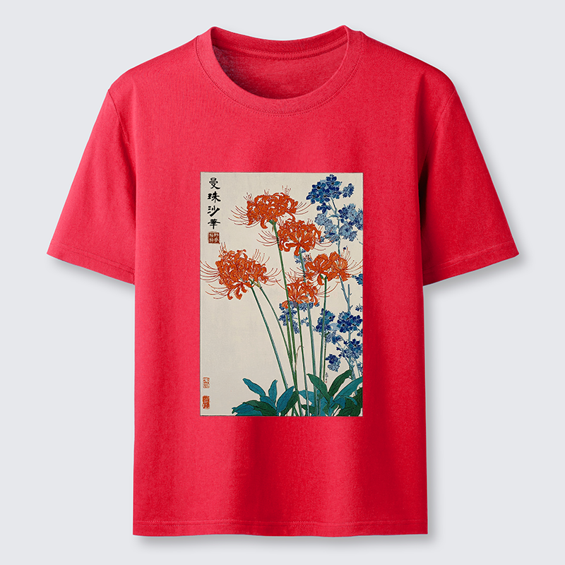 Tokyo-Tiger Red Spider Lily Bloom Classic T-Shirt
