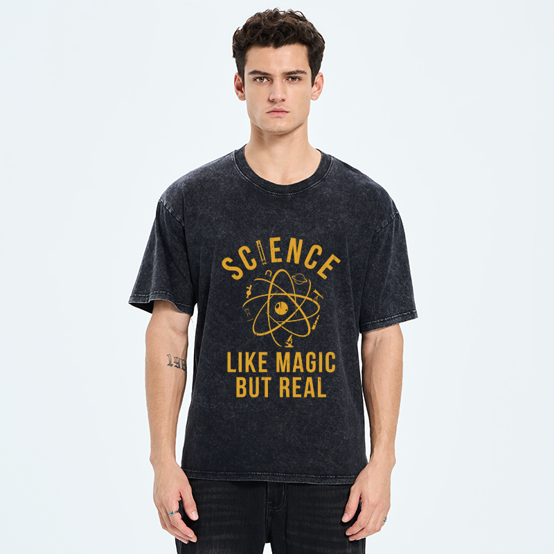 Tokyo-Tiger Science Is Magic Washed T-Shirt