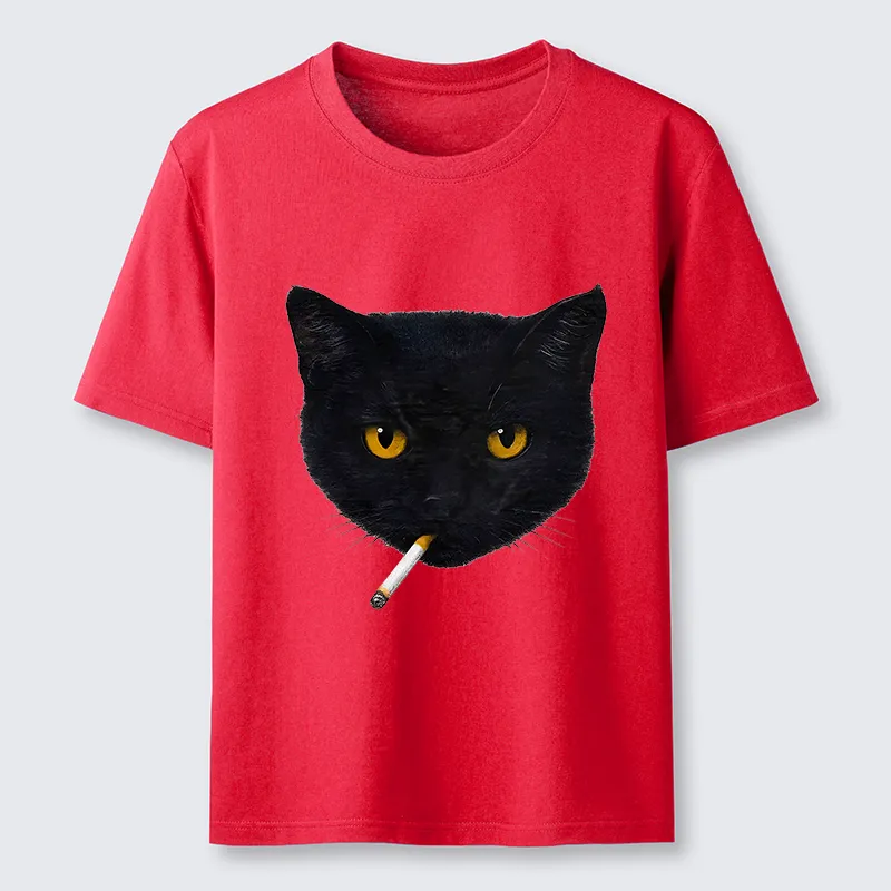 Tokyo-Tiger Smoking Cat Classic T-Shirt