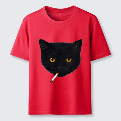 Tokyo-Tiger Smoking Cat Classic T-Shirt