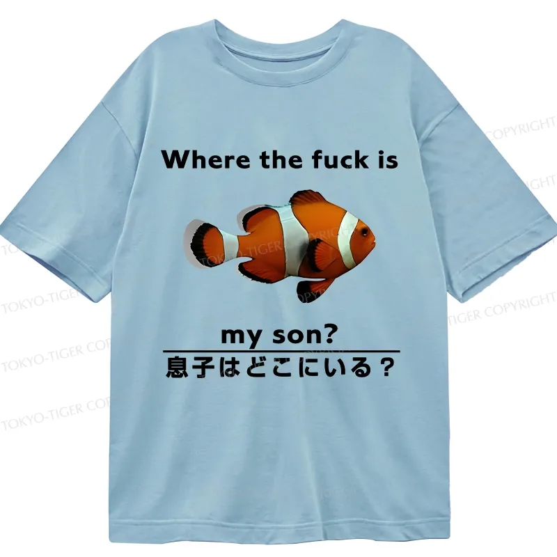 Tokyo-Tiger Fish Looking For Son Classic T-Shirt