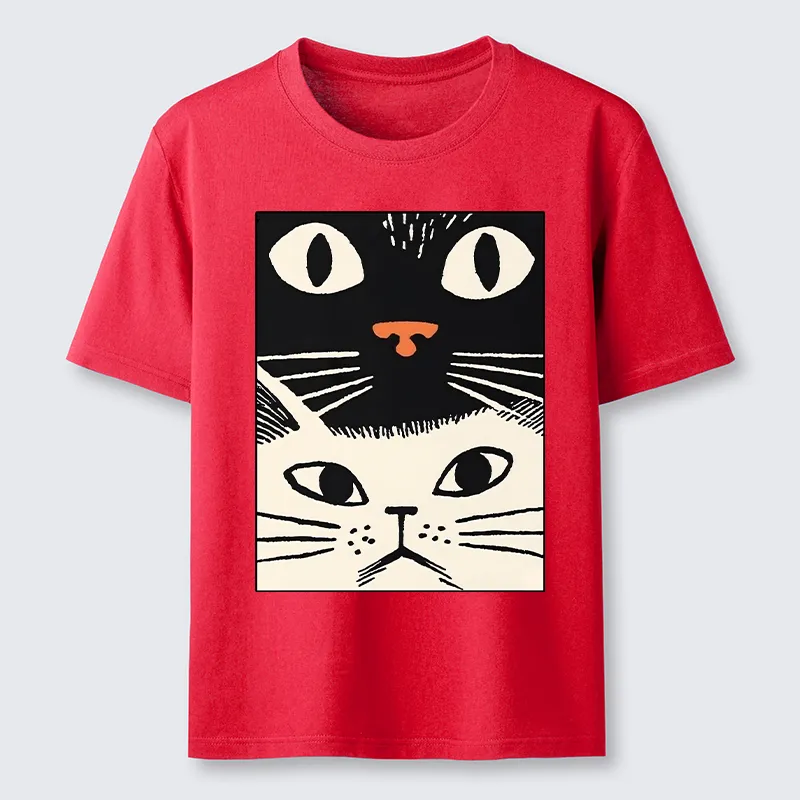 Tokyo-Tiger Black Cat And White Cat Classic T-Shirt