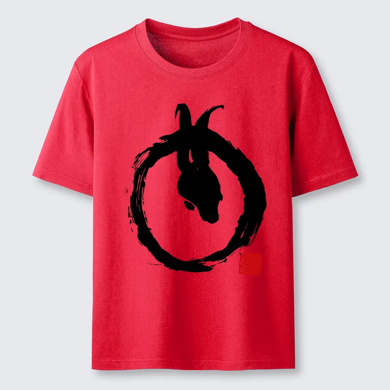 Tokyo-Tiger Ink Painting Zen Enso Rabbit Classic T-Shirt