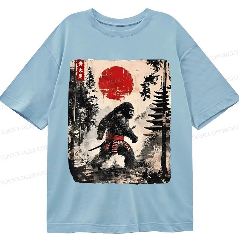 Tokyo-Tiger Japanese Samurai Bigfoot Classic T-Shirt