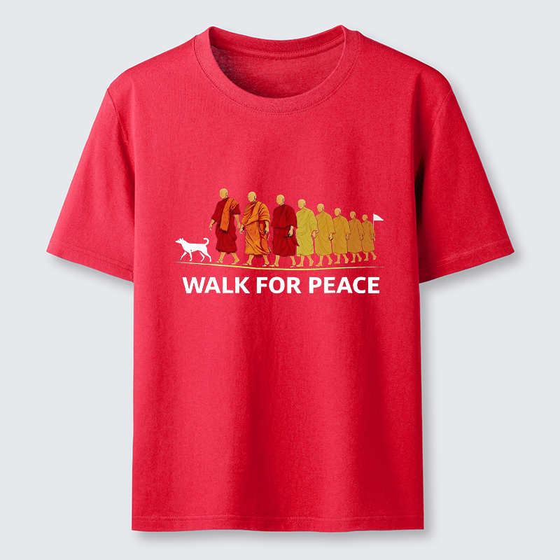 Tokyo-Tiger Walk For Peace Monks And Dog Classic T-Shirt