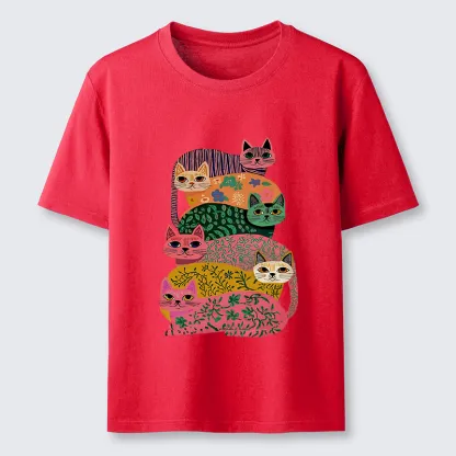 Tokyo-Tiger Colorful Cats Classic T-Shirt