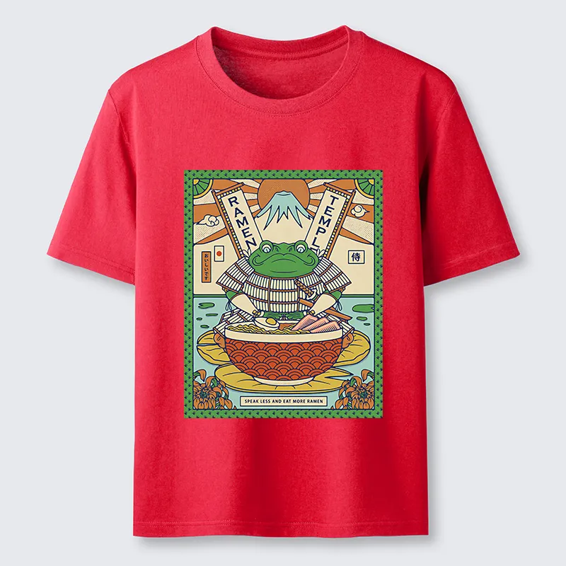 Tokyo-Tiger Frog Samurai Eating Ramen Classic T-Shirt