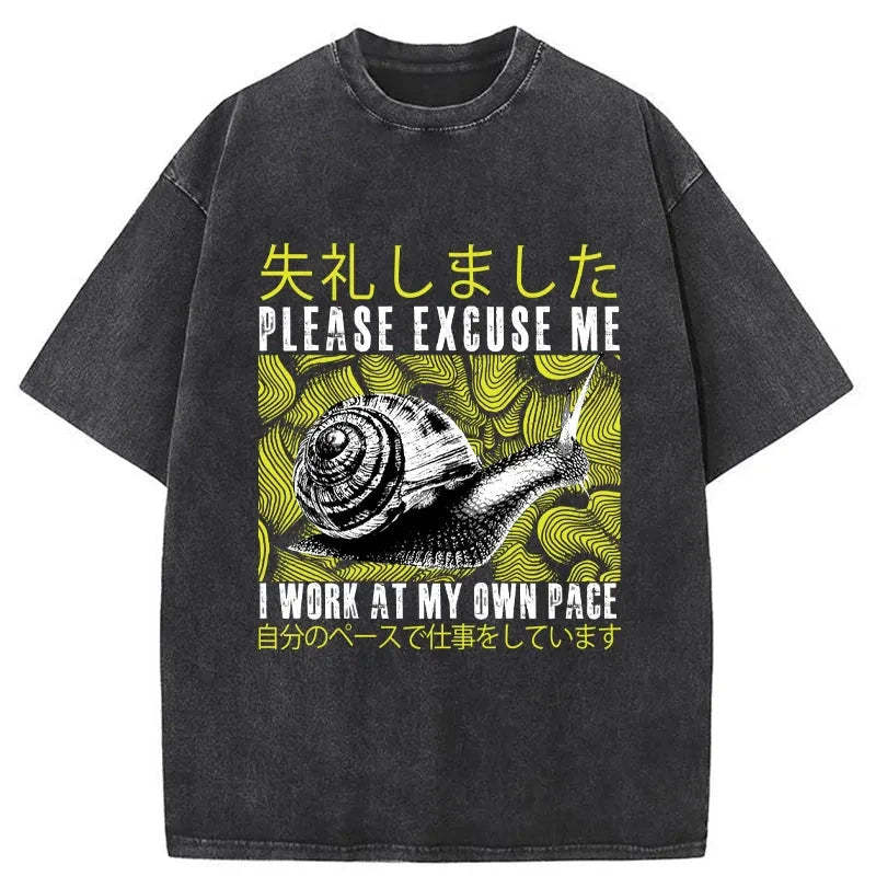 Tokyo-Tiger Snails That Work According To Their Own Rules Washed T-Shirt Sale