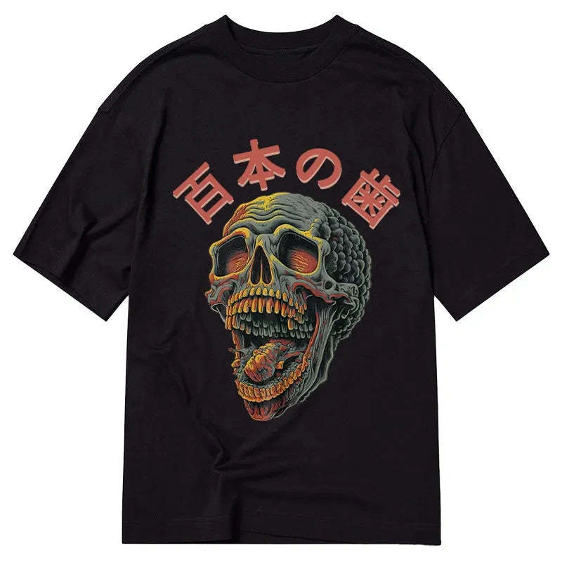 Tokyo-Tiger Terrifying And Disgusting Skull Classic T-Shirt Sale