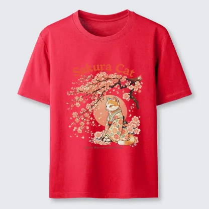 Tokyo-Tiger Cat Under The Sakura Classic T-Shirt