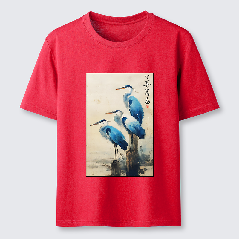 Tokyo-Tiger Great Blue Heron Japan Classic T-Shirt