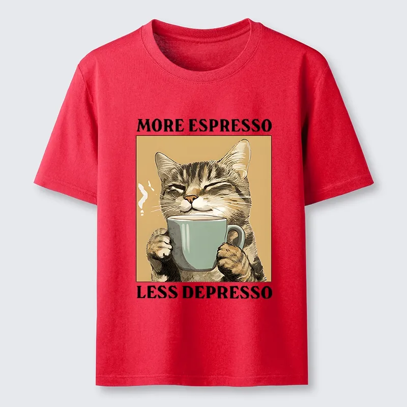 Tokyo-Tiger Cute Cat Drinking Coffee Classic T-Shirt