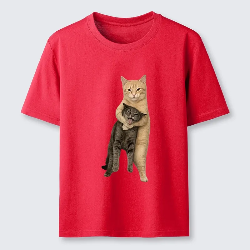 Tokyo-Tiger Orange Cat’s Tight Embrace Classic T-Shirt