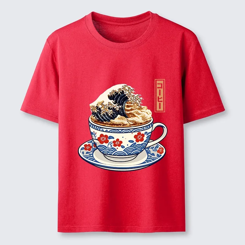 Tokyo-Tiger Coffee Wave Foam Classic T-Shirt