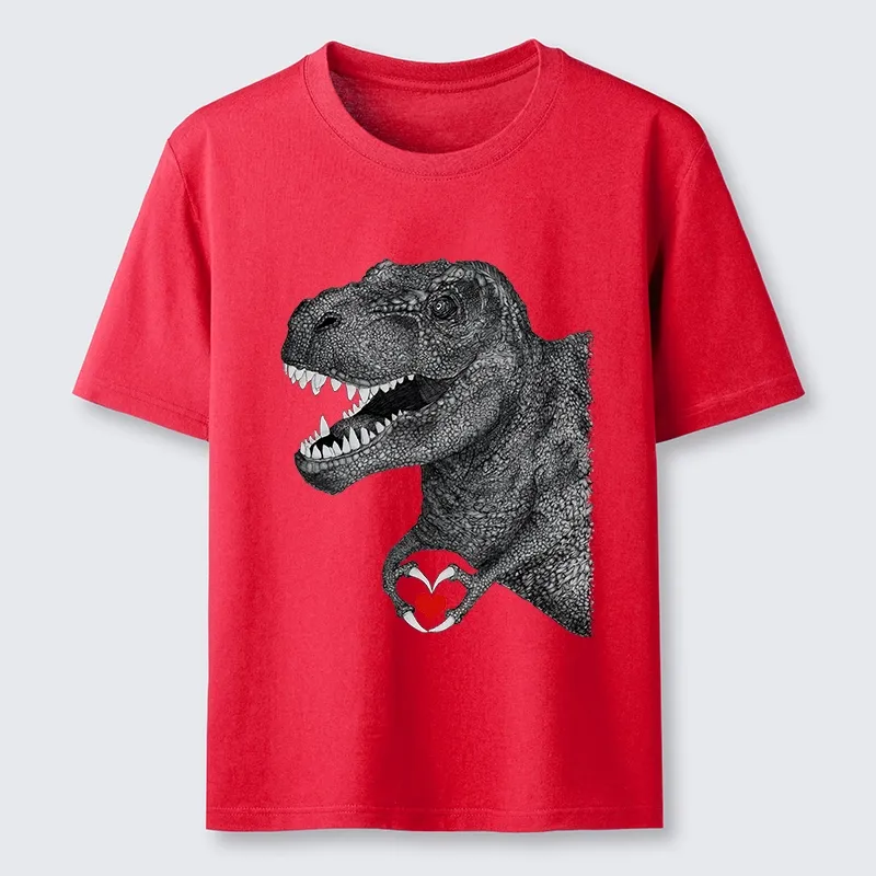 Tokyo-Tiger Dinosaur Making A Heart Shape Classic T-Shirt