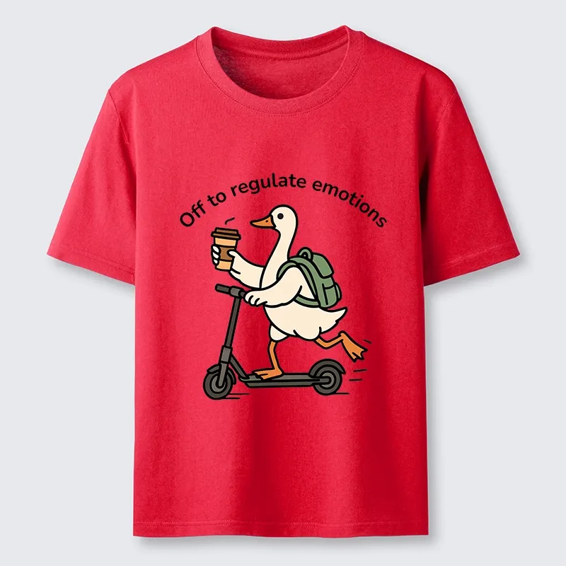 Tokyo-Tiger Scooter-Riding Duck’s Self-Care Classic T-Shirt