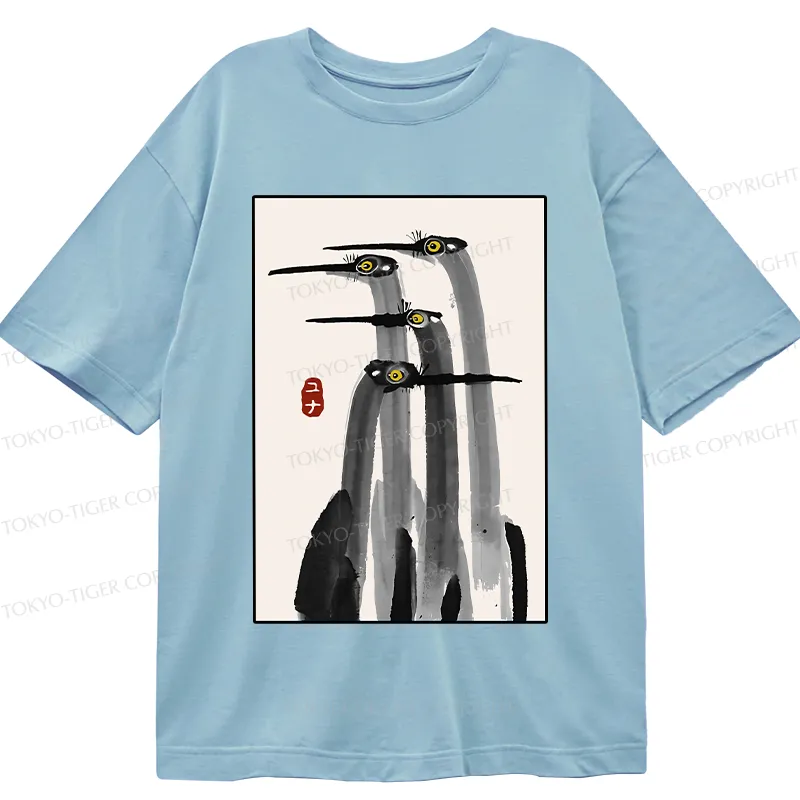 Tokyo-Tiger Japanese Crane Poster Classic T-Shirt
