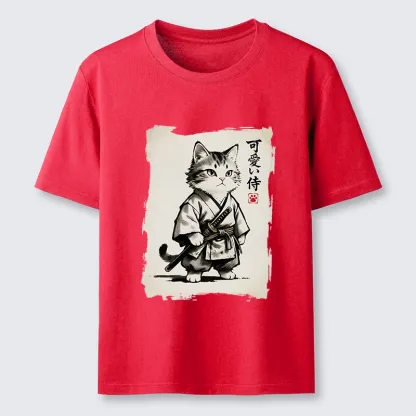 Tokyo-Tiger Japanese Samurai Cat Illustration Classic T-Shirt