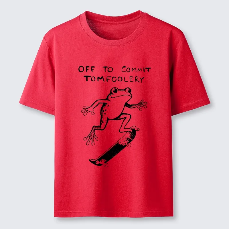 Tokyo-Tiger Playful Frog Skateboarding Classic T-Shirt