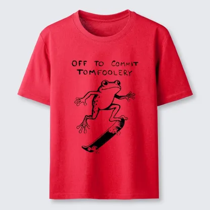Tokyo-Tiger Playful Frog Skateboarding Classic T-Shirt