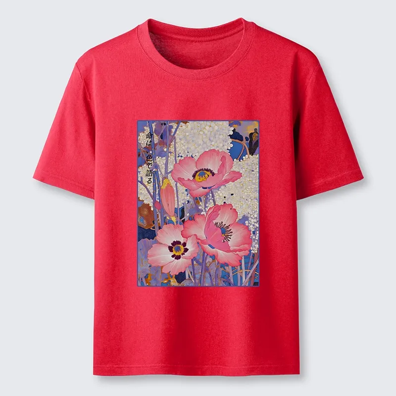 Tokyo-Tiger Vintage Japanese Poppy Art Classic T-Shirt