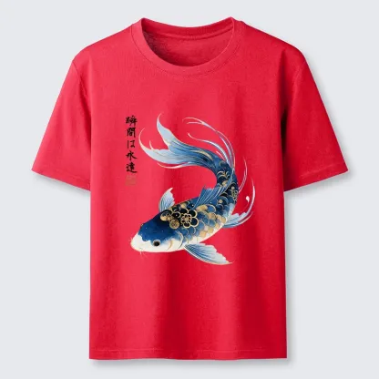 Tokyo-Tiger Elegant Koi Fish Watercolor Art Classic T-Shirt