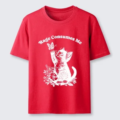 Tokyo-Tiger Rage Consumes Me Kitten Meme Classic T-Shirt