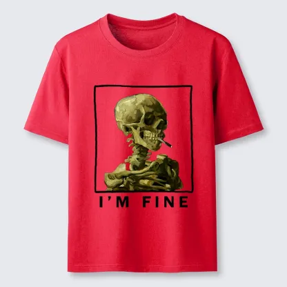 Tokyo-Tiger Skeleton Says Im Fine Classic T-Shirt