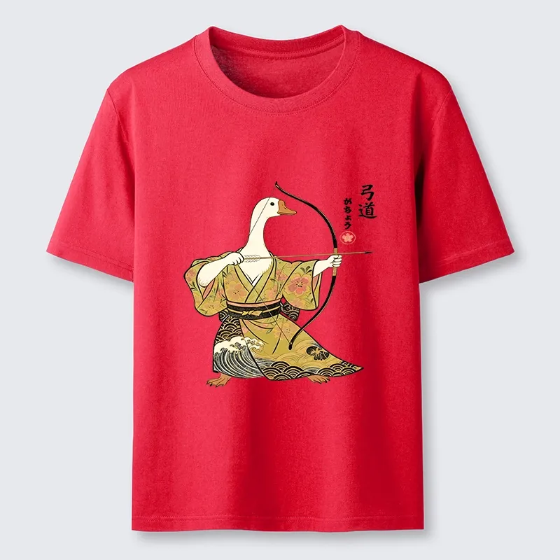 Tokyo-Tiger Goose In Kimono With Bow Classic T-Shirt