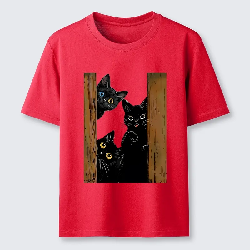 Tokyo-Tiger Funny Cats Spying On You Classic T-Shirt Sale