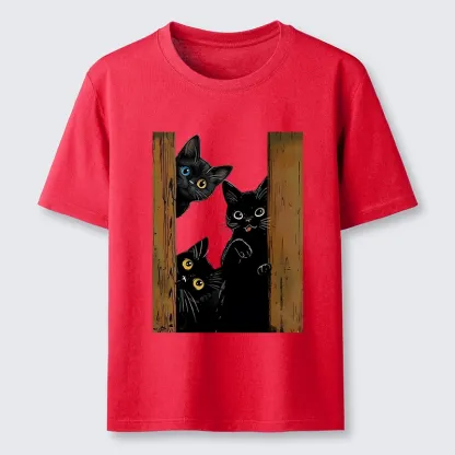 Tokyo-Tiger Funny Cats Spying On You Classic T-Shirt