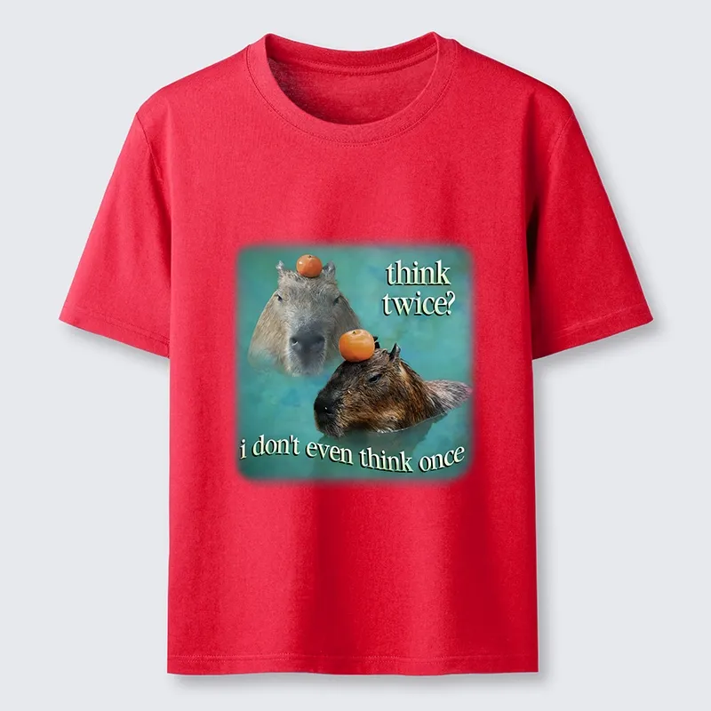 Tokyo-Tiger Capybara Think Twice Funny Meme Classic T-Shirt