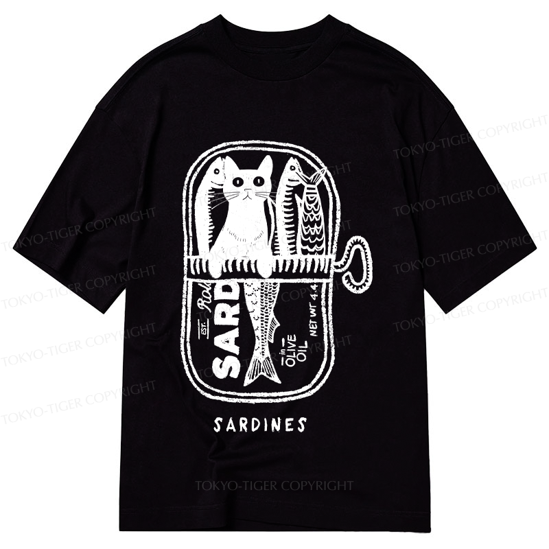Tokyo-Tiger Cat Hiding In A Sardine Can Classic T-Shirt