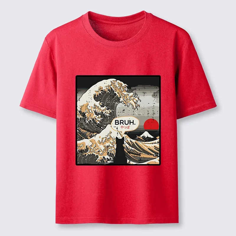 Tokyo-Tiger Great Wave Cat Bruh Classic T-Shirt