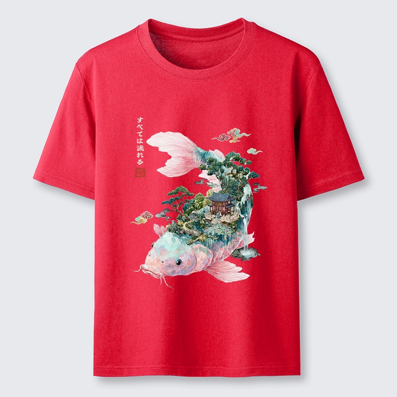 Tokyo-Tiger Journey Of The Flowing Koi Classic T-Shirt