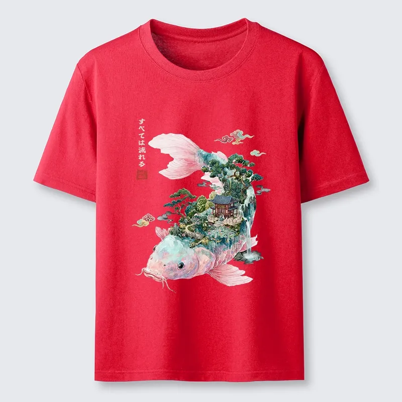 Tokyo-Tiger Journey Of The Flowing Koi Classic T-Shirt