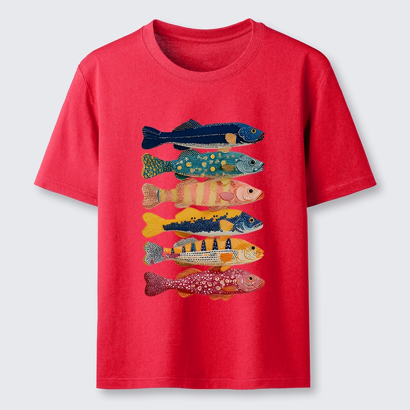 Tokyo-Tiger Colorful Fish Art Collection Classic T-Shirt