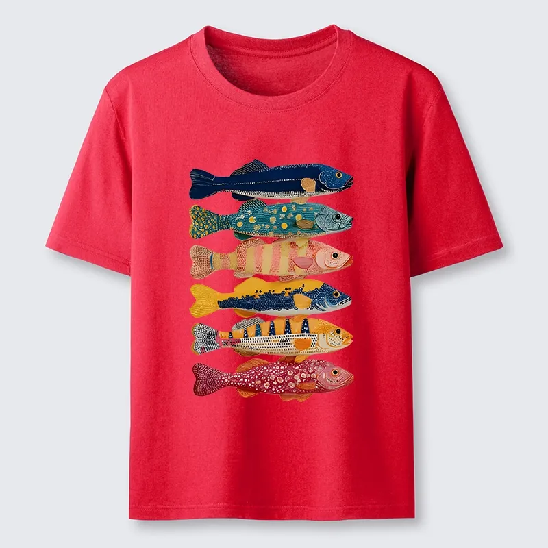 Tokyo-Tiger Colorful Fish Art Collection Classic T-Shirt
