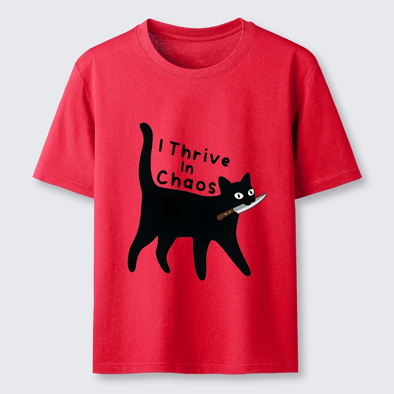 Tokyo-Tiger Chaotic Black Cat With Knife Classic T-Shirt