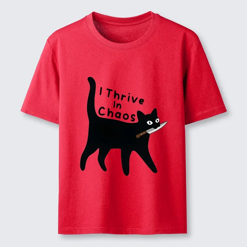 Tokyo-Tiger Chaotic Black Cat With Knife Classic T-Shirt