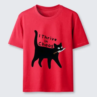 Tokyo-Tiger Chaotic Black Cat With Knife Classic T-Shirt
