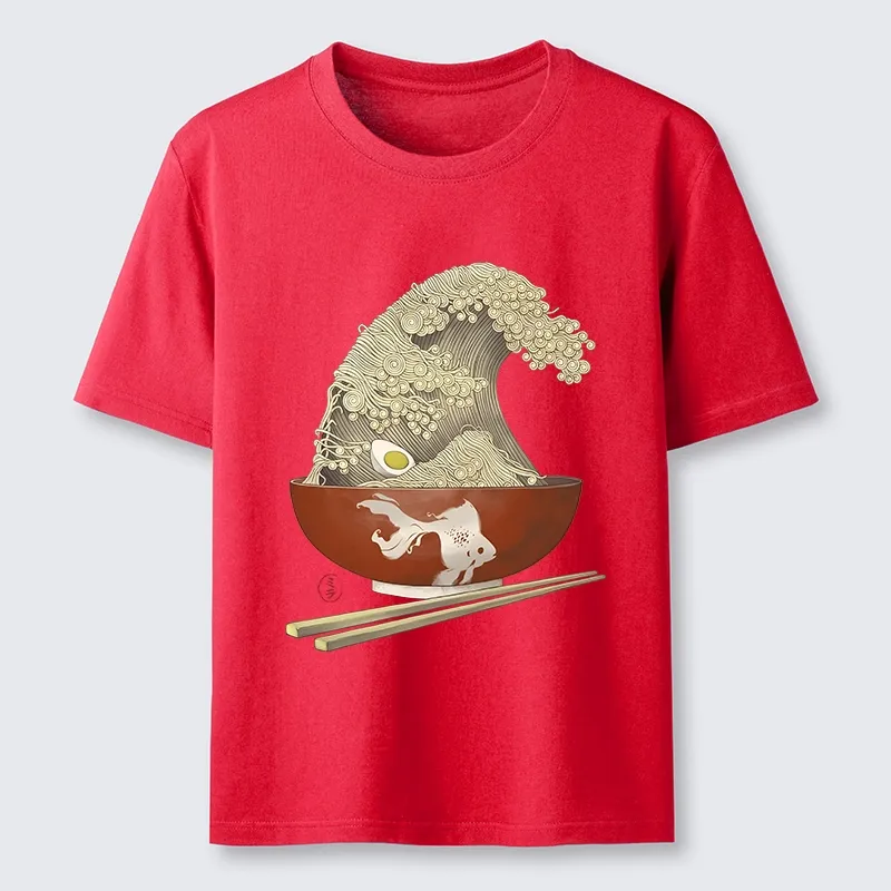 Tokyo-Tiger Kanagawa Noodle Wave Food Art Classic T-Shirt