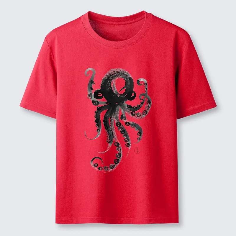 Tokyo-Tiger Japanese Ink Octopus Art Classic T-Shirt